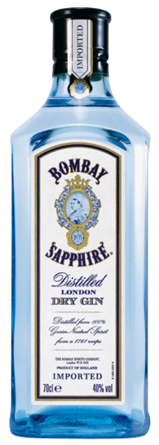 Bombay Sapphire Dry Gin 40°, Grossbritannien