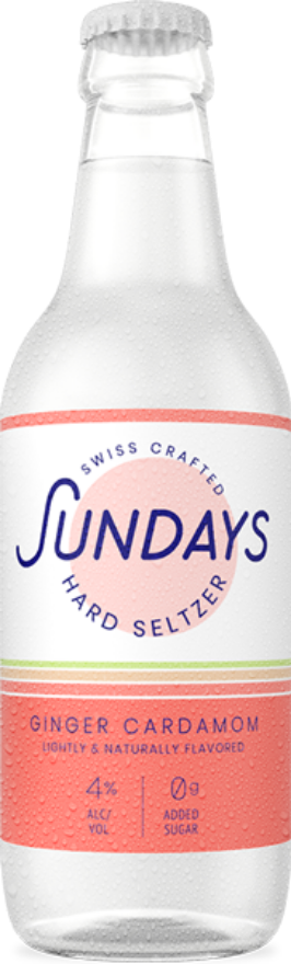 Sundays Hard Seltzer Ginger Cardamon 4°