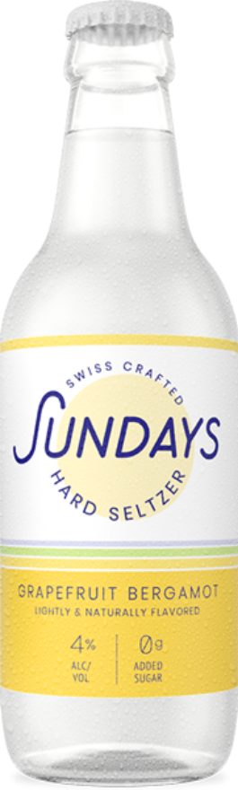 Sundays Hard Seltzer Grapefruit Bergamot 4°