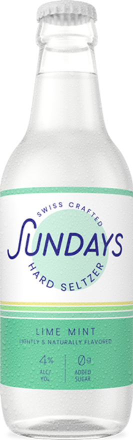 Sundays Hard Seltzer Lime Mint 4°