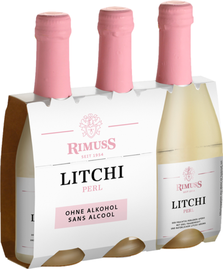 Rimuss Litchi Perl Piccolo Triopack (3x20cl), Apéro-Getränk ohne Alkohol, Schaffhausen