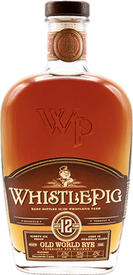 Whistle Pig Old World Rye Whiskey 12 years 43°